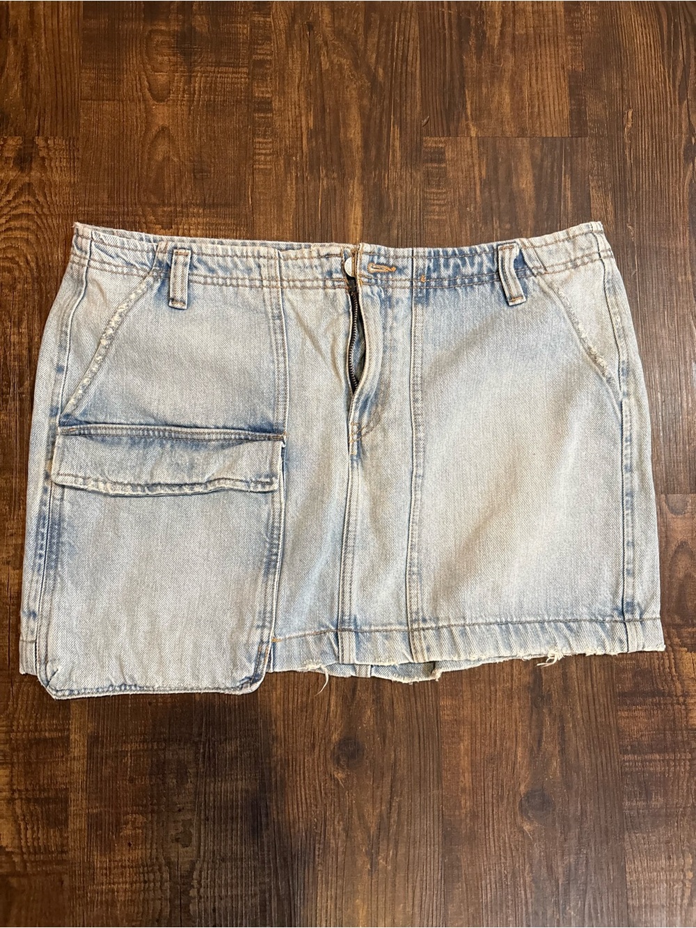 Zara Light Blue Denim Skirt